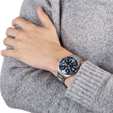 Tag Heuer Aquaracer Blue Dial Silver Steel Strap Watch for Men - WAY101C.BA0746