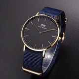 Daniel Wellington Classic Bayswater Black Dial Black NATO Strap Watch For Women - DW00100281