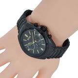 Hugo Boss Driver Chronograph Black Dial Black Steel Strap Watch for Men - 1513277