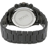 Hugo Boss Ikon Chronograph Black Dial Black Steel Strap Watch for Men - 1513278