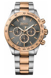 Hugo Boss Ikon Chronograph Grey Dial Two Tone Steel Strap Watch for Men - 1513339