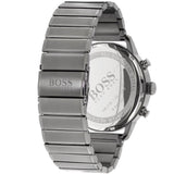 Hugo Boss Architectural Chronograph Blue Dial Grey Steel Strap Watch for Men - 1513574