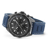 Hugo Boss Energy Chronograph Grey Dial Blue Rubber Strap Watch For Men - 1513972