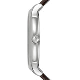 Emporio Armani Herren White Dial Brown Leather Strap Watch For Men - AR11103