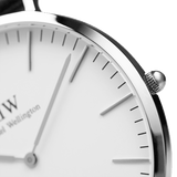Daniel Wellington Classic Glasgow White Dial Two Tone NATO Strap Unisex Watch - DW00100047