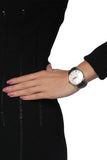 Gucci G-Timeless Mother of Pearl Dial Black Leather Strap Watch For Women - YA126589