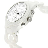 Michael Kors Ceramic White Dial White Steel Strap Watch for Women - MK5387