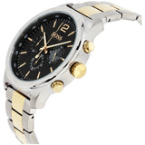 Hugo Boss Professional Black Dial Two Tone Steel Strap Watch for Men - 1513529
