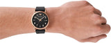 Emporio Armani Luigi Quartz Black Dial Black Rubber Strap Watch For Men - AR11097