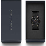 Daniel Wellington Iconic Motion Black Dial Rubber Strap Watch For Women - DW00100426