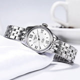 Tissot Le Locle Small Automatic Silver Dial Silver Steel Strap Watch For Women - T41.1.183.33