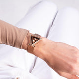 Guess Fame Diamonds Rose Gold Dial Rose Gold Mesh Bracelet Watch for Women - GW0508L3
