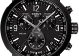 Tissot PRC 200 Chronograph Black Dial Black Steel Strap Watch For Men - T114.417.33.057.00
