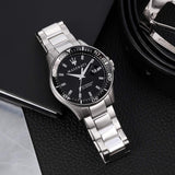 Maserati SFIDA Quartz Black Dial Stainless Steel Watch For Men - R8853140002