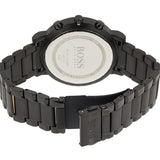 Hugo Boss Integrity Chronograph Black Dial Black Steel Strap Watch for Men - 1513780