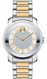 Movado Bold Silver Dial Two Tone Steel Strap Watch For Women - 3600256