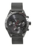 Hugo Boss Talent Chronograph Gunmetal Grey Dial Grey Mesh Bracelet Watch for Men - 1513637