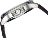 Armani Exchange Hampton Chronograph White Dial Brown Leather Strap Watch For Men - AX2187