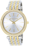 Michael Kors Darci Silver Dial Two Tone Steel Strap Watch for Women - MK3215