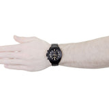 Hugo Boss Driver Chronograph Black Dial Black Steel Strap Watch for Men - 1513277