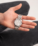 Guess Connoisseur Silver Dial Silver Steel Strap Watch for Men - GW0265G6