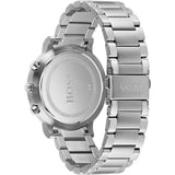 Hugo Boss Integrity Chronograph Blue Dial Silver Steel Strap Watch for Men - 1513779