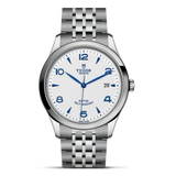 Tudor 1926 Automatic White Dial Silver Steel Strap Watch for Men - M91650-0005