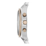 Marc Jacobs Henry Chronograph Silver Dial Two Tone Steel Strap Watch for Women - MBM3106