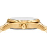 Michael Kors Lexington Analog Gold Dial Gold Steel Strap Watch for Women - MK4741