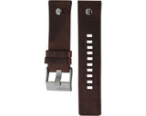 Diesel Little Daddy SBA Small Sized Grey Dial Brown Leather Strap Watch For Men - DZ7258