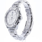 Tag Heuer Aquaracer White Dial Silver Steel Strap Watch for Men - CAY1111.BA0927