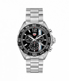 Tag Heuer Formula 1 Chronograph Black Dial Silver Steel Strap Watch for Men - CAZ101H.BA0842