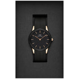 Daniel Wellington Iconic Motion Black Dial Black Rubber Strap Watch For Men - DW00100425
