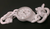 Michael Kors Ceramic White Dial White Steel Strap Watch for Women - MK5387