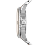 Emporio Armani Diver Quartz Brown Dial Two Tone Steel Strap Watch For Men - AR11340