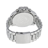 Diesel Mega Chief Chronograph White Dial Silver Steel Strap Watch For Men - DZ4328
