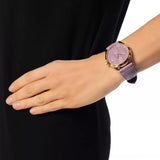 Gucci G Timeless Quartz Lilac Dial Lilac Leather Strap Watch For Women - YA1264098