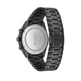 Hugo Boss Champion Chronograph Black Dial Black Steel Strap Watch for Men - 1513960