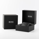 Hugo Boss Grand Prix Chronograph Blue Dial Silver Steel Strap Watch for Men - 1514226