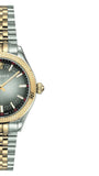 Versace Hellenyium Grey Dial Two Tone Steel Strap Watch for Women - VEHU00520