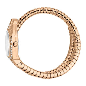 Just Cavalli Ornato White Dial Rose Gold Steel Strap Watch for Women - JC1L303M0045