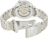 Seiko 5 Sports Automatic Black Dial Silver Steel Strap Watch for Men - SRPC61J1