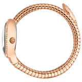 Just Cavalli Carezza Silver Dial Rose Gold Steel Strap Watch for Women - JC1L372M0045