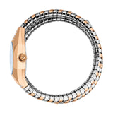 Just Cavalli Lunara Blue Dial Two Tone Steel Strap Watch for Women - JC1L397M0085