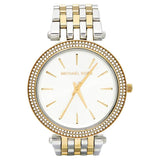 Michael Kors Darci Silver Dial Two Tone Steel Strap Watch for Women - MK3215