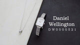 Daniel Wellington Quadro Studio White Dial Silver Mesh Bracelet Watch For Women - DW00100521