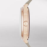 Marc Jacobs Tether Grey Dial Grey Leather Strap Watch for Women - MBM1375