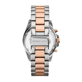 Michael Kors Bradshaw Blue Dial Two Tone Steel Strap Watch for Women - MK5606