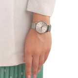 Michael Kors Pyper Quartz White Dial Silver Mesh Strap Watch for Women - MK4338
