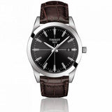 Tissot Gentlemen Black Dial Brown Leather Strap Watch for Men - T127.410.16.051.01